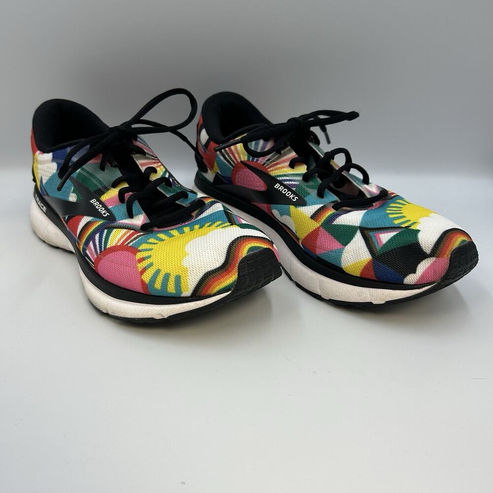 Brooks Trace 2 Running Shoes Women's 9 Medium B Cushioned Road Running Colorful